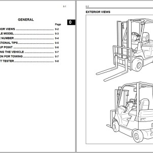 Toyota 7FB10 to 7FB30, 7FBJ35 Parts Catalog & Repair Manual