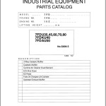 Toyota 7FDU35 to 7FDAU50 Parts Catalog G839-3