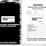 Toyota 7FDU35 to 7FDU80, 7FDAU50 7FDKU40 Parts Catalog G839-1
