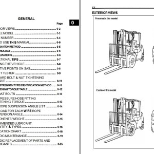 Toyota 7FGU15 to 7FDU32, 7FGCU20 to 7FGCU32 Repair Manual