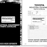 Toyota 7FGU15 to 7FGCU32 Parts Catalog G837-1