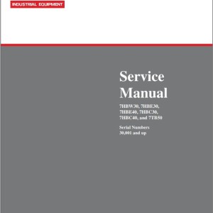 Toyota 7HBW30 to 7TB50 Service Manual
