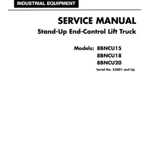 Toyota 8BNCU18 8BNCU15 8BNCU20 Service Manual