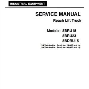 Toyota 8BRU18 8BRU23 8BDRU15 Service Manual & Parts Catalog