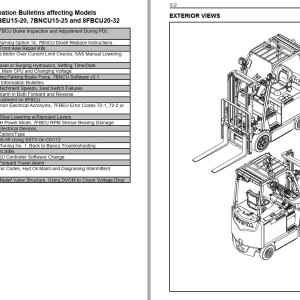 Toyota 8FBCU20 to 8FBCU32, 8FBCHU25 Repair Manual