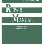 Toyota 8FBM20T to 8FBM35T, 8FBMK25T 8FBMK30T Repair Manual CE361