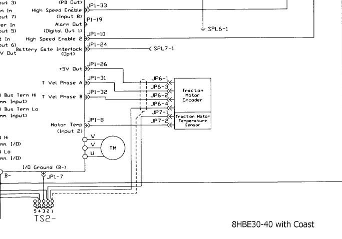 Toyota 8HBE30 to 8HBE4 Wiring Diagram