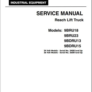 Toyota 9BRU18 9BRU23 9BDRU13 9BDRU15 Service Manual 00700-CL223
