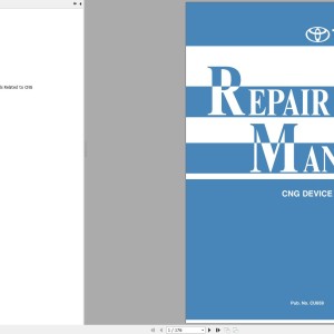 Toyota CNG Device Repair Manual CU659