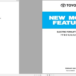 Toyota 7FBE10 to 7FBE20 Repair Manual CE329-CD