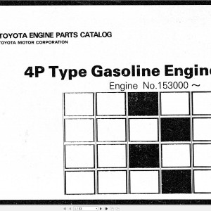 Toyota Engine 4P Parts Catalog