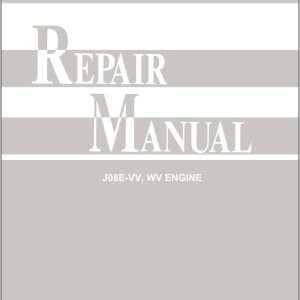 Toyota Engine J08E-VV WW Engine Repair Manual CE307