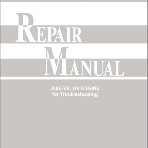 Toyota Engine J08E-VV WW Repair Manual for Troubleshooting CE308