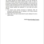 Toyota Engine Powered 4FD100 to 4FD135, 4FDK150 4FDK160 Repair Manual