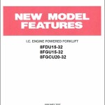 Toyota Engine Powered 8FDU15 to 8FGCU32 Repair Manual PU023