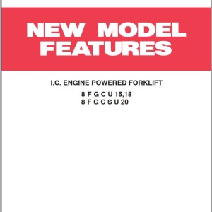 Toyota Engine Powered 8FGCU15 8FGCU18 8FGCSU20 Repair Manual PU024