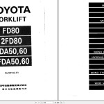 Toyota FD80 to 2FDA60 Parts Catalog 59142-81
