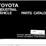 Toyota FDT25 Parts Catalog G109-1