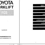 Toyota FG5 Parts Catalog 59186-82
