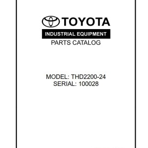 Toyota THD2200-24 Parts Catalog