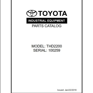 Toyota THD2200 Parts Catalog