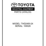 Toyota THD2400-24 Parts Catalog