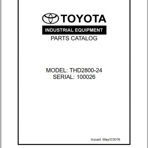 Toyota THD2800-24 Parts Catalog