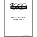Toyota THD3000-24 Parts Catalog