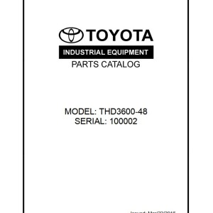 Toyota THD3600-48 Parts Catalog