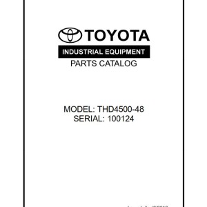 Toyota THD4500-48 Parts Catalog