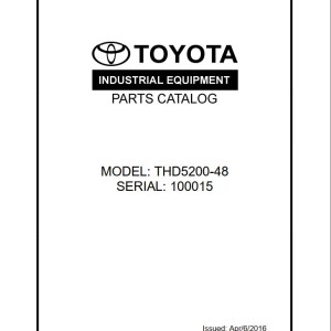 Toyota THD5200-48 Parts Catalog