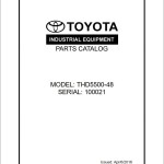 Toyota THD5500-48 Parts Catalog