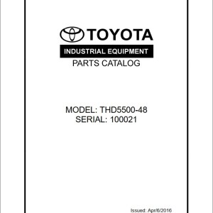 Toyota THD5500-48 Parts Catalog