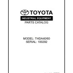 Toyota THDA40-60 Parts Catalog