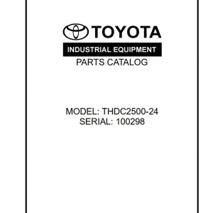 Toyota THDC2500-24 Parts Catalog