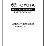 Toyota THDC5500-36 Parts Catalog