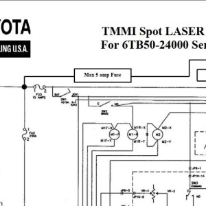 Toyota TMMI Spot Laser 6TB50 Wiring Diagram