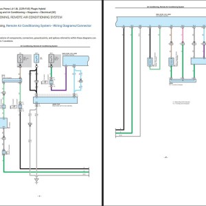 Toyota Prius Prime L4-1.8L (2ZR-FXE) Plugin Hybrid 2021 Wiring Diagram