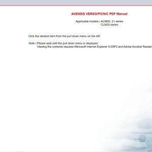 Toyota Avensis 2001-2009 Electrical Service Repair Manual