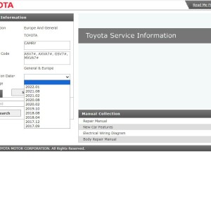 Toyota Camry 2017-2022 Electrical Service Repair Manual