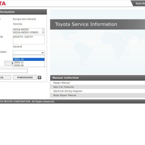 Toyota Highlander_Kluger & Highlander_Kluger HV 2020-2021 Electrical Service Repair Manual