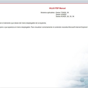 Toyota Hilux 2010 Electrical Service Repair Manual ES