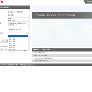 Toyota Yaris & Yaris HV 2020-2021 Electrical Service Repair Manual