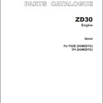 Unicarrier Engine ZD30 Parts Manual PCEJE-2SA160