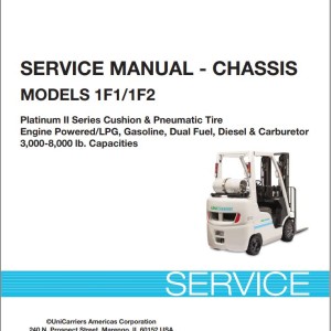 Unicarriers 1F1 1F2 Chassis Service Manual SM45U-1F120