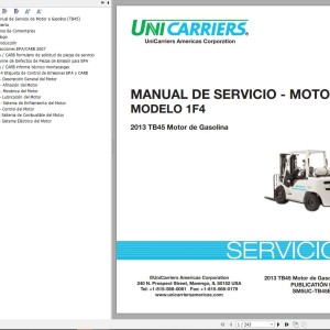 Unicarriers 1F4 Service Manual