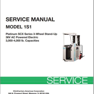 Unicarriers 1S1 Service Manual SM1UC-1S100