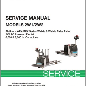 Unicarriers 2W1 2W2 Service Manual SM3UC-2W120