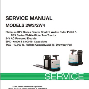 Unicarriers 2W3 2W4 Service Manual SM3UC-2W340