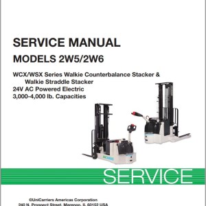 Unicarriers 2W5 2W6 Service Manual SM3UC-2W560